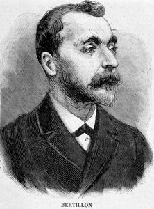 Alphonse Bertillon (1853-1914), francouzský učenec, tvůrce antropometrie. od Unknown artist