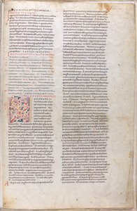 Iluminovaná stránka z Bible z 11. století od Unknown artist