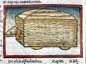 Beran – druh tanku – v „“De architectura“““ z Vitruvy z roku 1630. od Unknown artist