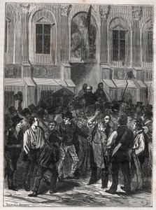 Armand Barbes, francouzský revolucionář (1809-1870) před svým zatčením 12. května 1839 - Rytina z roku 1882 v „Histoire de dix ans: 1830-1840“ Louis-Blanc (1811-1882) od Unknown artist