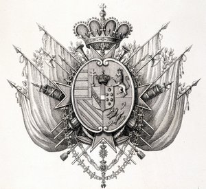 Arms of Toskánsko, začátek 19. století. Leopolda Toskánského. od Unknown artist