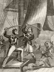 Útok pirátů od Unknown artist