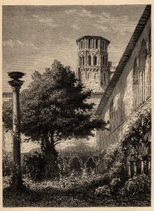 Augustiniánský klášter (Toulouse) - Le cloitre des Augustins à Toulouse - rytina „“ PATRIE“ - PINTUREQUIREQUE POPIS FRANCIE V 6 SVAZTECH LUCIEN HUARD - konec 19. stol. od Unknown artist