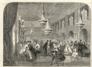 Baden Baden (Baden-Baden), Německo - Uvnitř konverzační místnosti - 1867 od Unknown artist