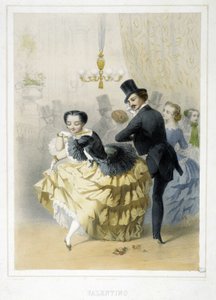 Ples: Valentino, kolem roku 1860 od Unknown artist