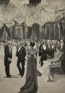 Ples v Sále kariatid, Palazzo Reale, 12. května od Unknown Artist