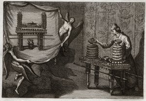 Bible of Royaumont, Starý zákon: Stůl předkládání chlebů ve svatostánku. Ilustrace z roku 1811. od Unknown artist