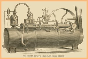 Zdokonalený stacionární parní stroj Blandy od Unknown Artist