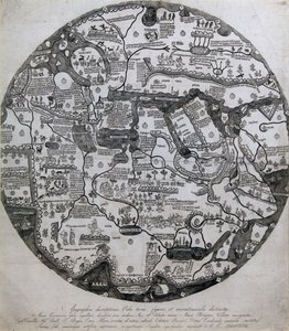Borgia Mapa světa od Unknown Artist