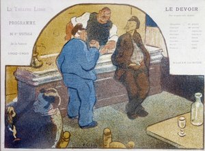 Café de Paris: zinek - kresba, konec 19. století, Carnavalet. od Unknown artist
