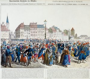Kapitulace Štrasburku a odchod francouzské posádky, 28. září 1870 od Unknown artist