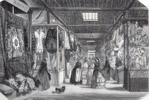 Carre du Palais Royal (Palais-Royal) v Paříži v 19. století – rytina do „“Tableau-de-Paris”” od Edmonda Texiera 1852 od Unknown artist