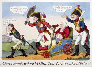 Kreslený film o Napoleonovi 1erovi, Ludvíkovi XVIII. a Wellingtonu – v „“ Napoleon 1er“, kolekce kreslených filmů od Unknown artist