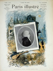 Stoleté výročí Dona Juana (Don Giovanni) z Mozarta v roce 1787. První strana Illustrated Paris, vydání z 22. října 1887. Paříž, Musee Carnavalet. od Unknown artist