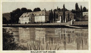 Chateau de Waulsort sur Meuse, Valonský region, Belgie. od Unknown artist