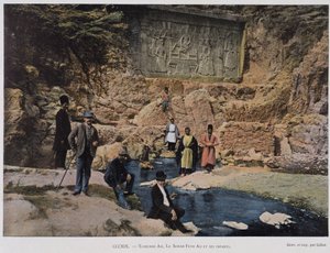 Chechan Alia, Shah Fath Ali a jeho děti na návštěvě egyptského památníku od Unknown artist