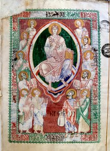 Kristus a proroci Starého zákona. Rukopis opatství Citeaux. Komentáře k Jeremie de Saint Jerome (12. století). Dijon, Městská knihovna od Unknown artist