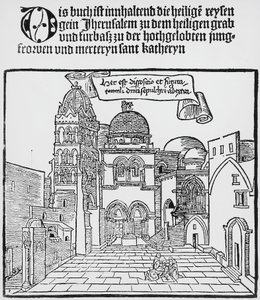 Kostel Božího hrobu v Jeruzalémě od Unknown artist