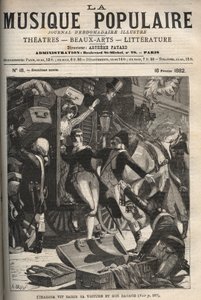 Cimarosa vidí, jak se jeho auto a zavazadla zmocňují Domenico Cimarosa (1749-1801), italský skladatel 18. století. rytina v proslulém týdeníku „“Populární hudba””” - 1882 od Unknown artist