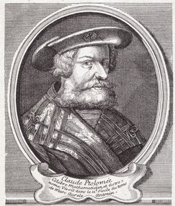 Claude Ptolemaios (v. 90 - v. 168), řecký astronom, matematik a geograf. Rytina 19. století. od Unknown artist