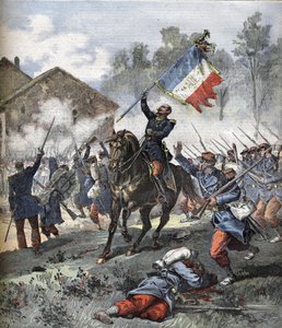 Plukovník de Malleville zemřel v bitvě u Solférino dne 24. června 1859. od Unknown artist