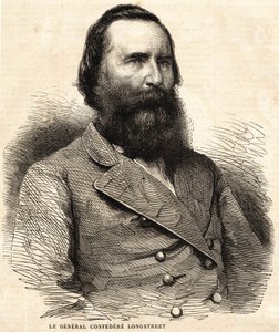Konfederační generál James Longstreet (1821 - 1904). od Unknown artist