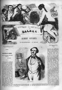 Obálka k románu „“ Albert Savarus „“ od Unknown artist