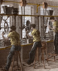 Broušení křišťálu a skla - Leštění křišťálového skla od Unknown artist