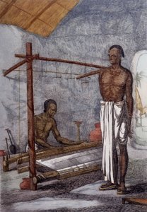 Kultura, civilizace a indická společnost: tkadlec v Indii. od Unknown artist