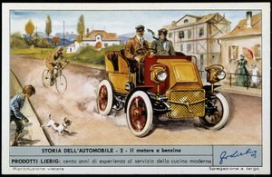 Daimler v 1897: 4 válce, 4 takt, 20 hp. od Unknown artist