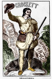 David Crockett (1786-1836), americký průkopník - Almanach od Unknown artist