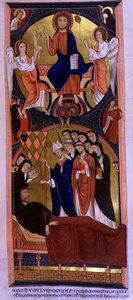 Smrt Guillaume des Barrés, hrabě z Rochefort, velký seneschal Philippe Auguste, v roce 1232 nebo 1233. od Unknown artist