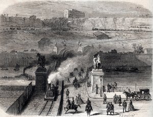 Demolice Trocadera v Paříži v roce 1866 - Demolice Tracadera v Paříži v roce 1866 - od Unknown artist