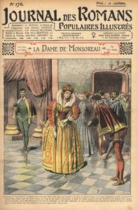 Diane, uznávaná jako hraběnka z Monsoreau, byla udělena soudu. Ilustrace „“ Paní z Monsoreau“ od Alexandra Dumase. V „“Žurnálu ilustrovaných populárních románů““. od Unknown artist