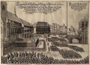 Poprava českých rebelů na pražském Staroměstském náměstí. 1621 od Unknown