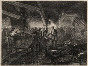 Katastrofa dolů obležení - MINES DE COAL DE LALLE - Povodně od Unknown artist