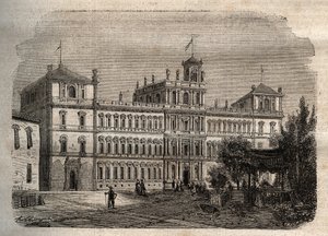 Vévodský palác v Modeně v 19. století - Vévodský palác 1634 - Vévodský palác v Modeně od Unknown artist
