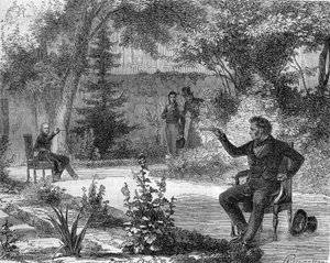 Duel mezi Benjaminem Constantem a Forbin des Issarts v červnu 1822. od Unknown artist
