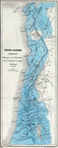 Východní latinské státy před rokem 1144 - Jeruzalémské království - Principaut of Antioch - Hrabě z Edessy - Mapu připravil M J-H Schnitzler, Historický a malebný atlas 1858 od Unknown artist