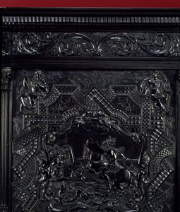 Ebene praxe. Horatius Cocles, římští hrdinové, brání Subliciův most v Římě před útokem Etrusků z Porsenny v roce 507 před Kristem. Detail. Kolem roku 1645 v Paříži. muzeum Louvre od Unknown artist