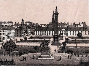 Edinburgh, Skotsko: pohled na George Square v Edinburghu. v „“ Svět ilustruje 168 pohledů““ Nedatováno (konec 19. století) od Unknown artist