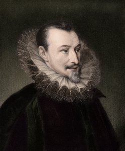 Edmund Spenser c1552/3-1599 - rytina - 19. stol. od Unknown artist