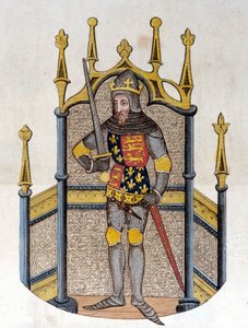 Edward III (1312-1377), anglický král Rytina z počátku 19. od Unknown artist