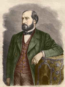 Emile Augier, francouzský dramatik (1820 - 1889). od Unknown artist