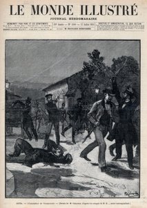 Události v Bulharsku: Atentát na pana Beltchefa za přítomnosti Stefana Stambolova (1854-95) - Sofie od Unknown artist