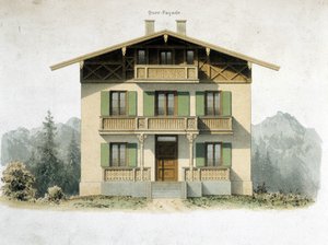 Fasáda německého domu od Unknown artist