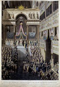 Svátek korunovace a korunovace jejich císařských majestátů v roce 1804. od Unknown artist
