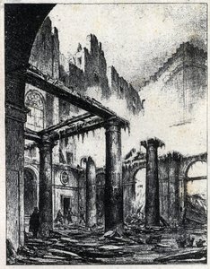 Požár italského divadla v Paříži v roce 1838 od Unknown artist