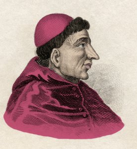 Francisco Jimenez de Cisneros (Gonzalo Jimenez de Cisneros) (1436-1517) kardinál, náboženský reformátor a španělský státník. Rytina 19. století. od Unknown artist