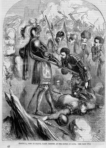 Francois I. zajat v bitvě u Pavie (1525) od Unknown artist